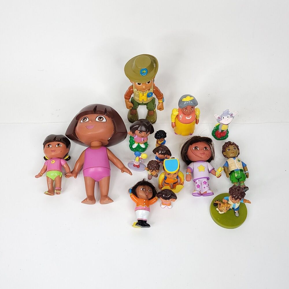 Mixed Dora The Exployer Toy Lot Boots Dora Diego Lot Of 15 Vintage Figures